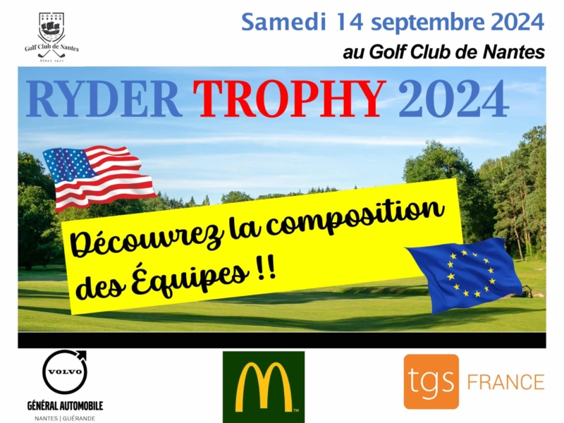 Ryder Trophy : annonce des Équipes